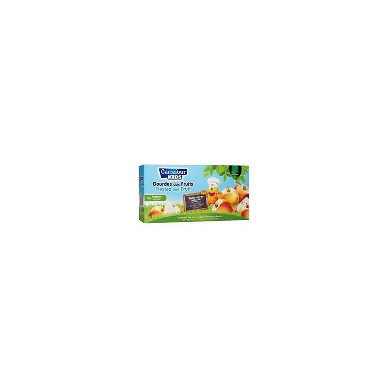 Crf Classic 12X90G Gourde De Purée Fruits Pomme Sans Sucres Ajoutés