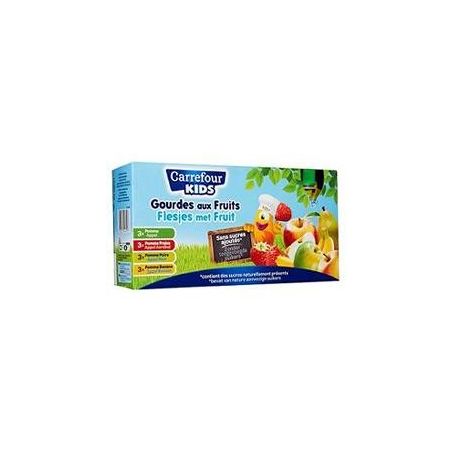 Crf Classic 12X90G Gourde De Purée Fruits Panaché Sans Sucres Ajoutés Kids