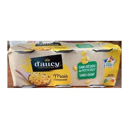 D'Aucy Maïs Croquant 3X150G