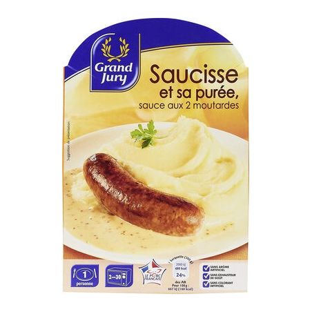 Grand Jury 300G Saucisse Puree Sauce Moutarde