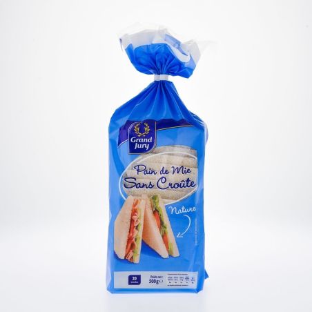 Grand Jury 500G Pain Mie Sans Croute Nature