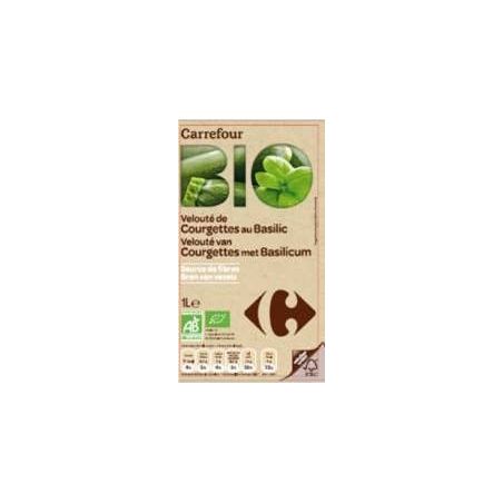 Carrefour Bio 1L Velouté De Courgettes Et Basilic Crf