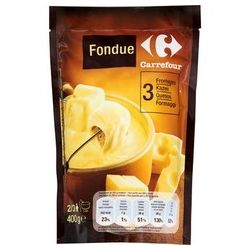 Carrefour 400G Fondue 3 Fromages Crf Original
