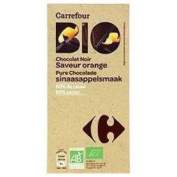 Carrefour Bio 100G Tablette Chocolat Noir Orange Crf