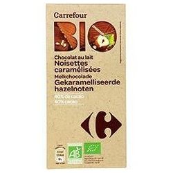 Carrefour Bio 100G Tablette Chocolat Au Lait Noisette Crf