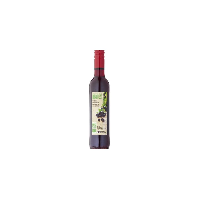 Carrefour Bio 50Cl Creme Cassis 15% Crf