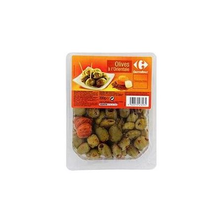 Carrefour 200G Olives Vertes Dénoyautées Orientale Crf