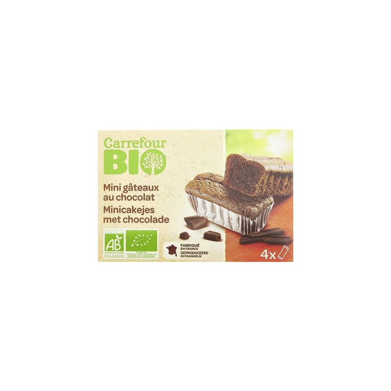 Carrefour Bio 160G Minis Gteaux Au Chocolat Crf