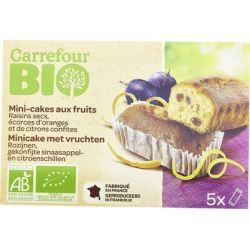 Carrefour Bio 175G Mini Cakes Aux Fruits Crf
