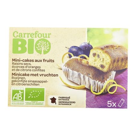 Carrefour Bio 175G Mini Cakes Aux Fruits Crf