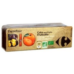 Carrefour Bio 250G Cake Aux Fruits Abricot/ Raisin/ Citron Crf