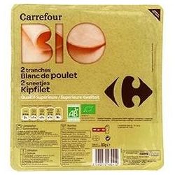 Carrefour 80G Blanc Plt Bio S/At X2 Crf