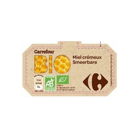 Carrefour Bio 500G Miel Cremeux Pot En Verre Crf