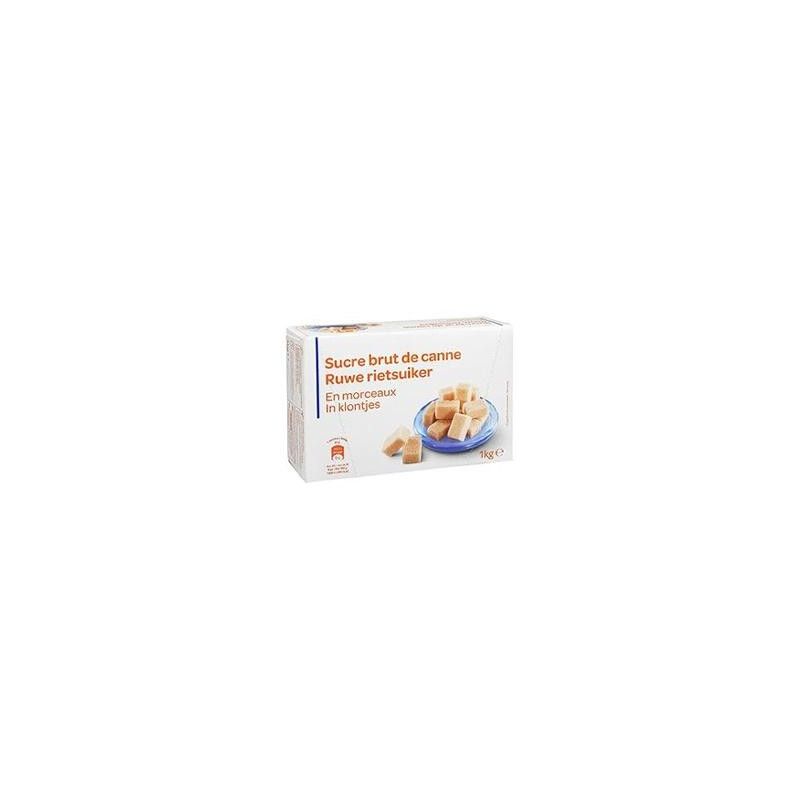 Pp Blanc 1Kg Sucre Brut De Canne En Morceaux