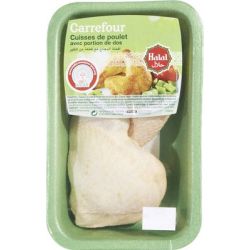 Carrefour Kg Cuisse De Poulet Jaune X2 Crf Halal