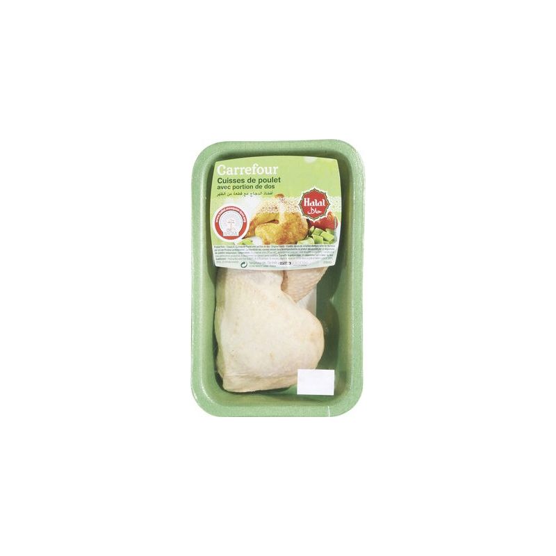 Carrefour Kg Cuisse De Poulet Jaune X2 Crf Halal