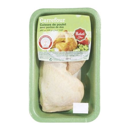 Carrefour Kg Cuisse De Poulet Jaune X2 Crf Halal