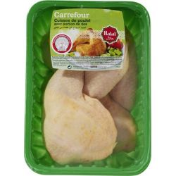 Carrefour Kg Cuisse De Poulet Jaune X6 Crf Halal