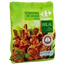 Carrefour 250G Grignottes De Poulet Nature Crf Halal