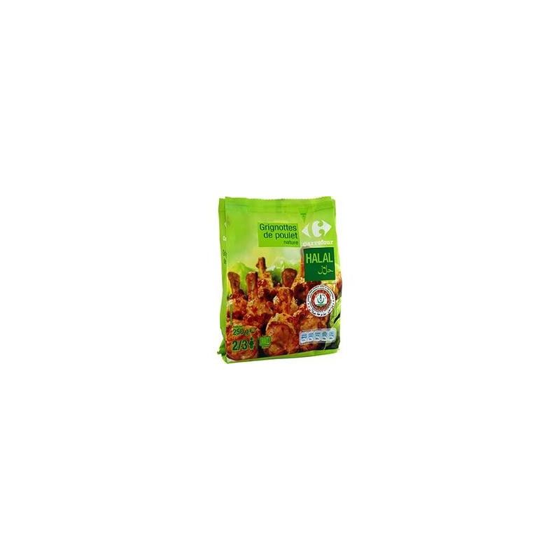 Carrefour 250G Grignottes De Poulet Nature Crf Halal