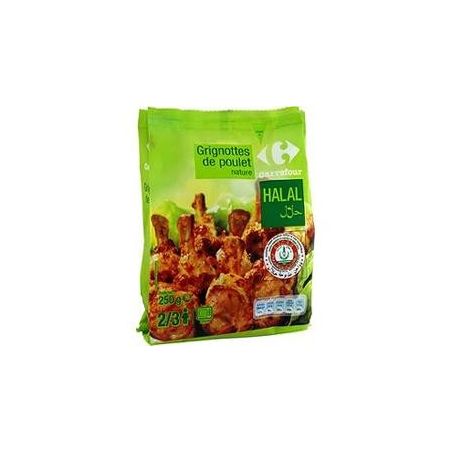 Carrefour 250G Grignottes De Poulet Nature Crf Halal