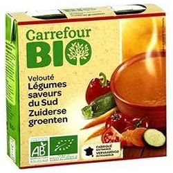 Carrefour Bio 2X30Cl Velouté Aux Légumes Saveurs Du Sud Crf
