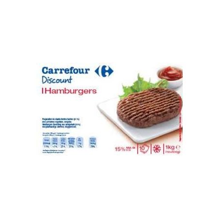 Pp Blanc 10X100G Burgers 15% Matières Grasses