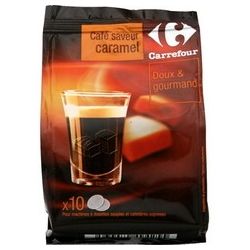 Carrefour 70G Dosettes De Café Caramel X10 Crf