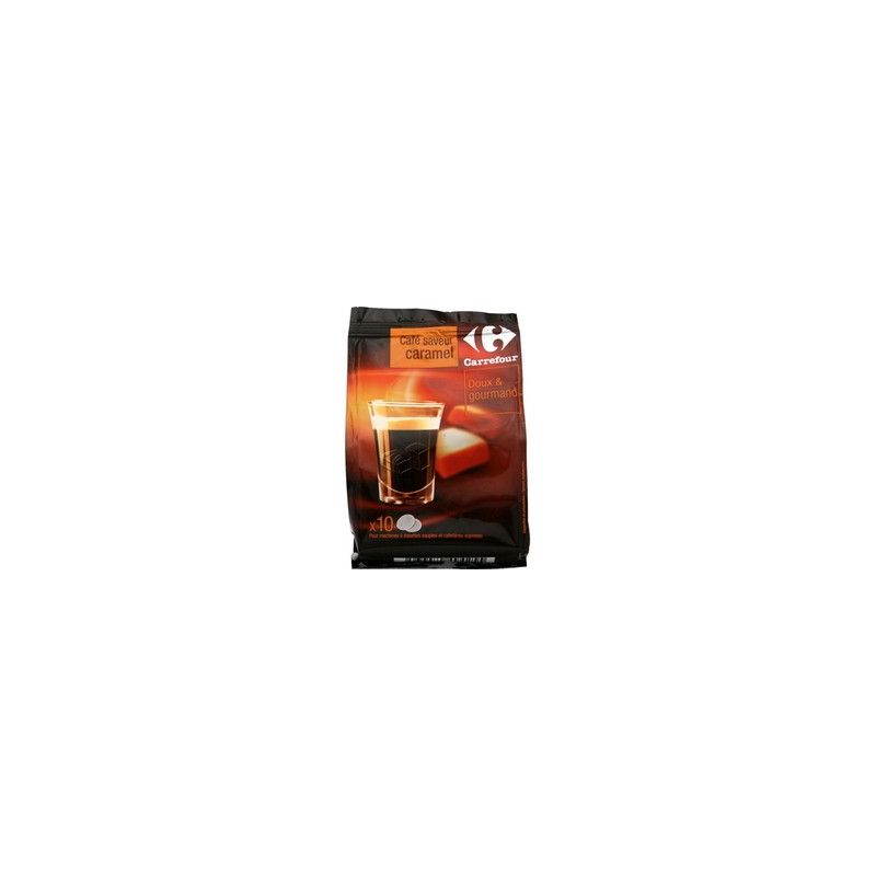 Carrefour 70G Dosettes De Café Caramel X10 Crf