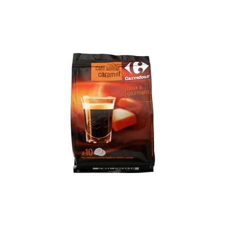 Carrefour 70G Dosettes De Café Caramel X10 Crf