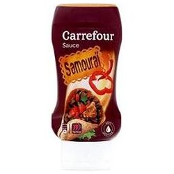 Carrefour 240G Flacon Top Down Sauce Samouraï Crf