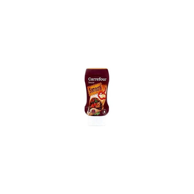 Carrefour 240G Flacon Top Down Sauce Samouraï Crf