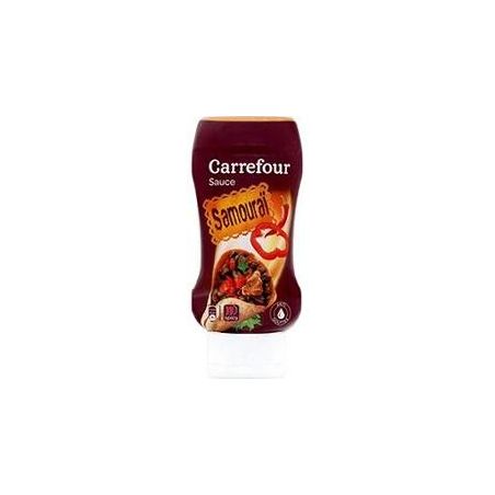 Carrefour 240G Flacon Top Down Sauce Samouraï Crf