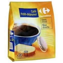 Carrefour X20 Dosette Cafe Petit Dej Crf