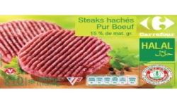 Carrefour Halal 10X80G Steaks Hachés 15%Mg Crf