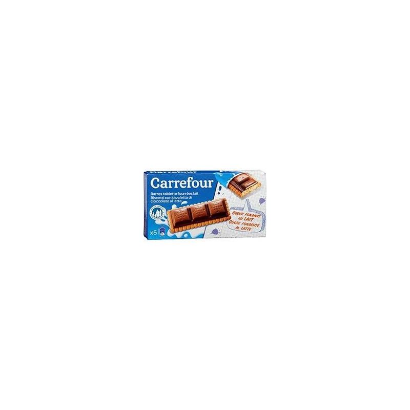 Carrefour 125G Barres Fourrées Au Chocolat Lait Crf
