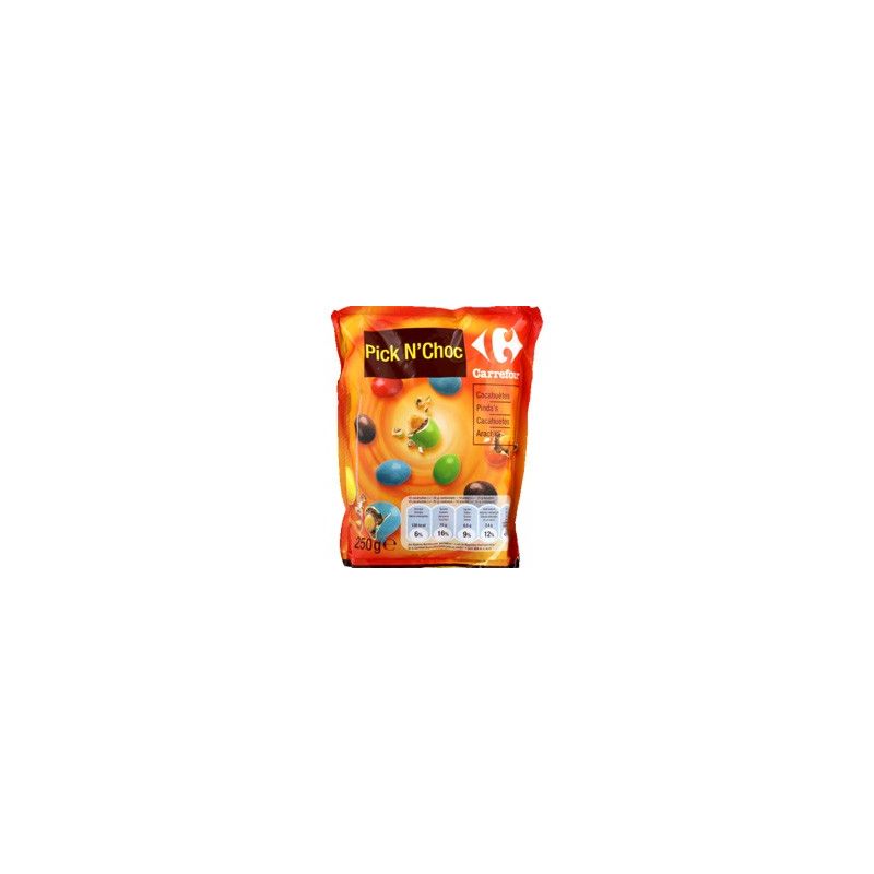 Carrefour 250G Pickn'Choc Cacahuète Pochon Crf