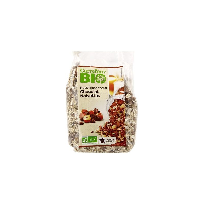 Carrefour Bio 500G Muesli Pep.Choc.Crf
