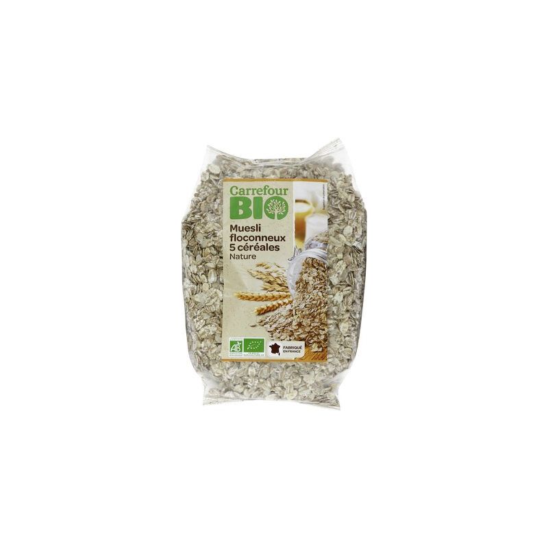 Carrefour Bio 500Gr Flocons Aux 5 Céréales Crf