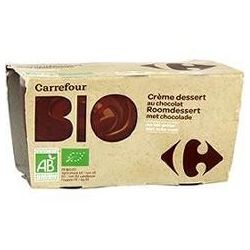 Carrefour Bio 4X100G Crème Dessert Au Chocolat Crf