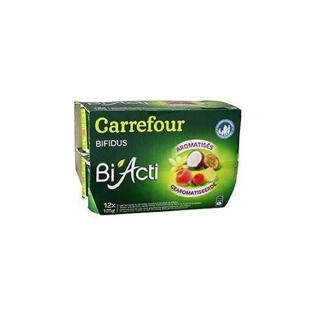 Carrefour 12X125G Bifidus Panac.Arom Crf