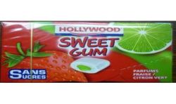 Hollywood 10 Dragees Sweet Gum Fraise Citron