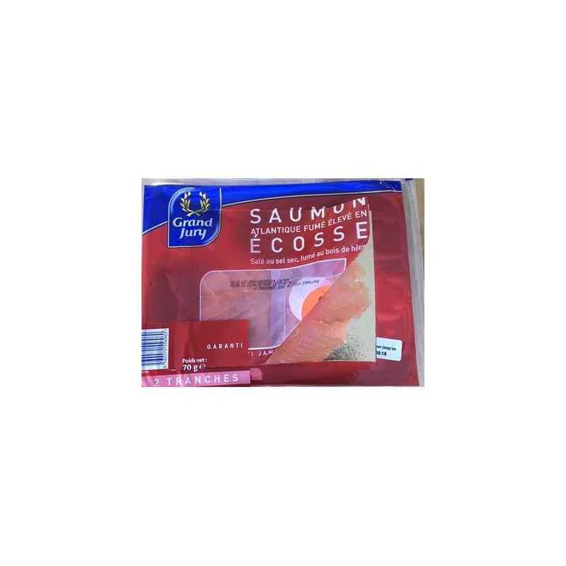 Grand Jury 80G 2 Tranches Saumon Fume Ecosse