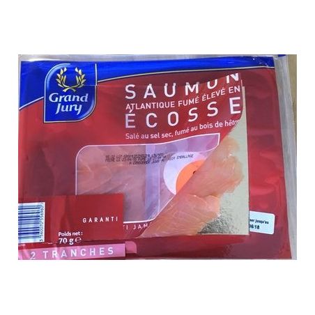 Grand Jury 80G 2 Tranches Saumon Fume Ecosse