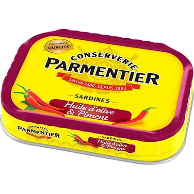 Parmentier Sardines Piment Et Aromates Boîte 1/6 135G