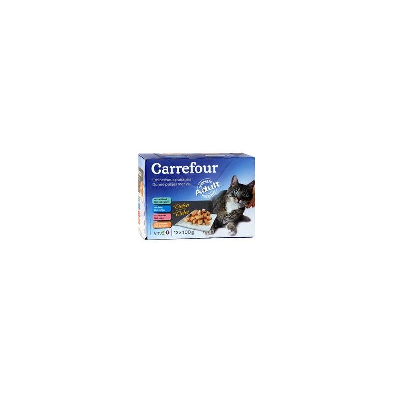 Crf Comp Vitali 12X100G Emincés Aux Poissonx Pour Chat