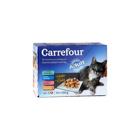 Crf Comp Vitali 12X100G Emincés Aux Poissonx Pour Chat