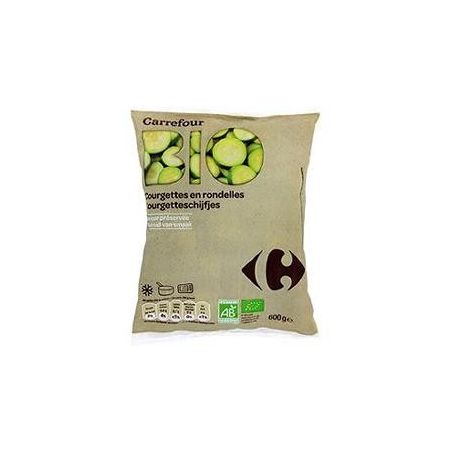 Carrefour Bio 600G Courgettes Rondelles Crf