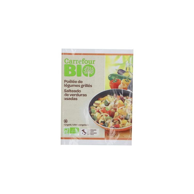 Carrefour Bio 600G Poelée De Légumes Grillés Crf
