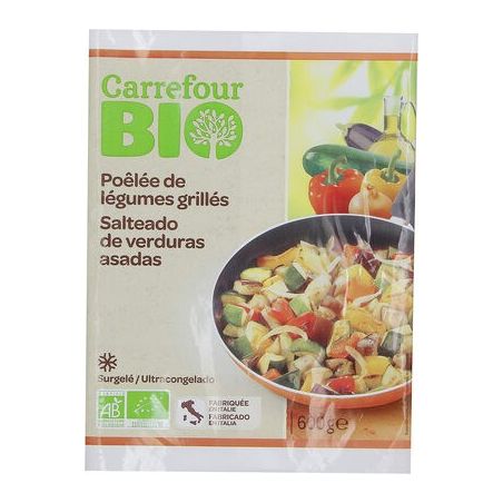 Carrefour Bio 600G Poelée De Légumes Grillés Crf